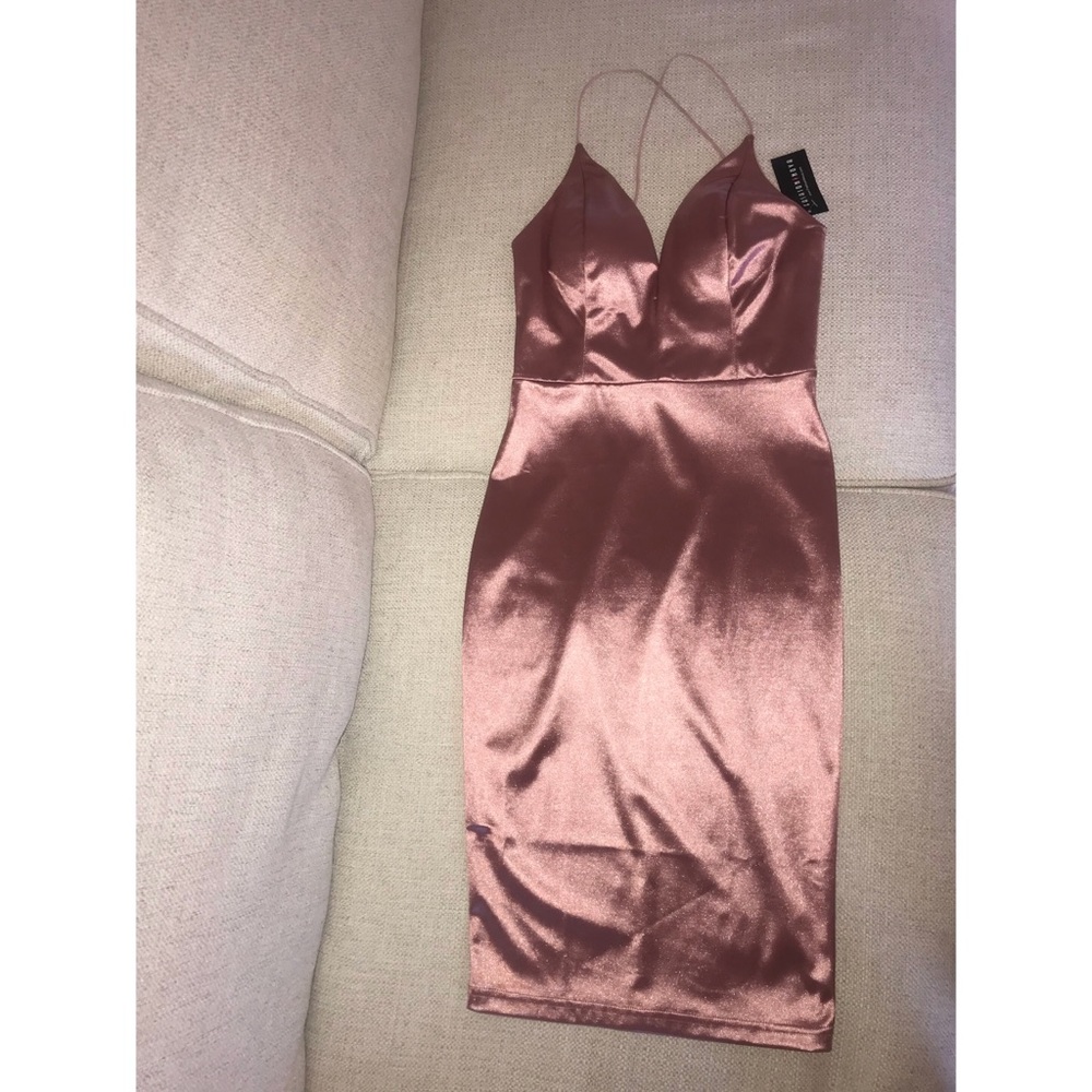 Fashion Nova satin silk dress